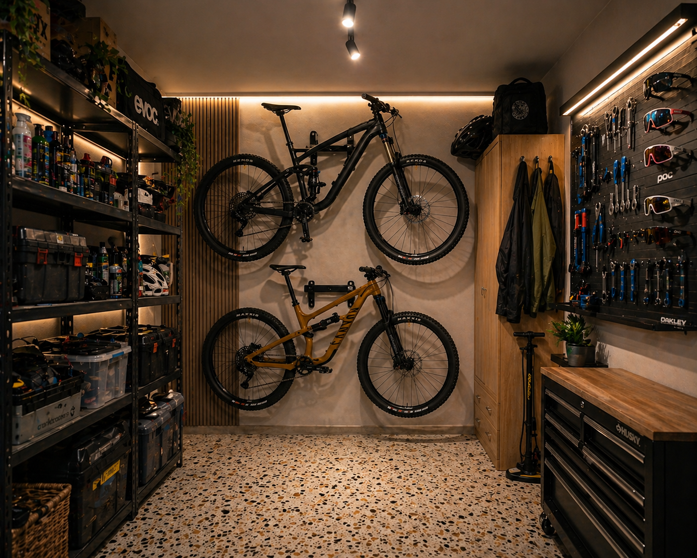 Mountain bike room